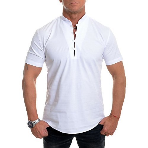 

Men's Daily Work Business / Vintage Shirt - Solid Colored White