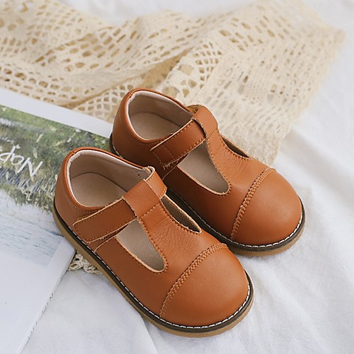 

Girls' Comfort PU Flats Little Kids(4-7ys) White / Brown / Black Spring