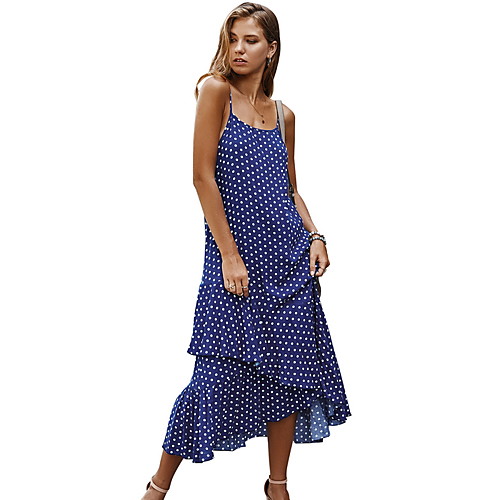 

Women's Blushing Pink Green Dress Sheath Polka Dot S M