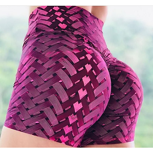 

Women's Sporty Shorts Pants - Print Sporty / Print Purple Gold Black S M L
