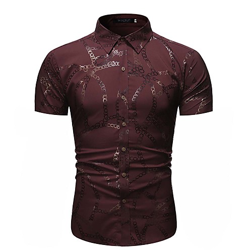 

Men's Daily Shirt - Geometric / Graphic Red