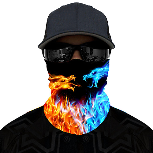 

Neck Gaiter Pollution Protection Quick Dry Ultraviolet Resistant Rainbow Balaclavas Bandana for Adults' Road Cycling Hiking Cycling