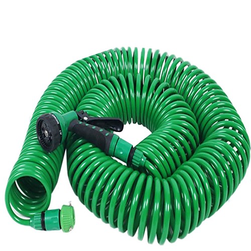 

15m Eva Garden Hose Telescopic Universal Adapter Spring Tube Garden Hose Plastic Multifunctional Car Wash Spray Gun