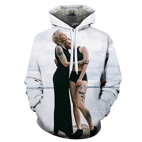

Men's 3D Print / Casual Hoodie - 3D / Cartoon / Character Rainbow US32 / UK32 / EU40