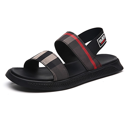 

Men's Elastic Fabric Spring & Summer Casual Slippers & Flip-Flops Breathable Black