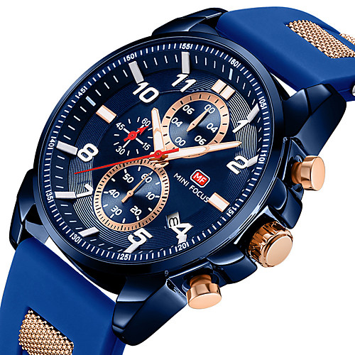 

MINIFOCUS Wrist Watch Men Top Brand Luxury Famous Male Clock Quartz Watch