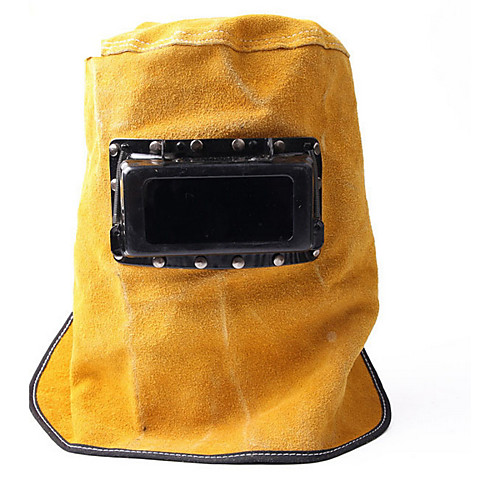 

Men's Work Leather Floppy Hat-Solid Colored All Seasons Yellow
