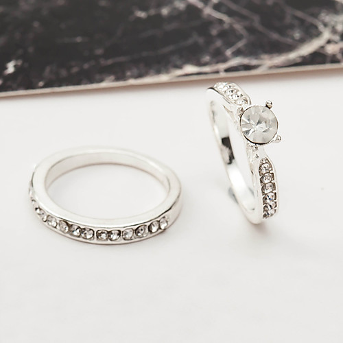 

Women's Ring 1 set Silver Alloy Elegant Holiday European Festival Jewelry