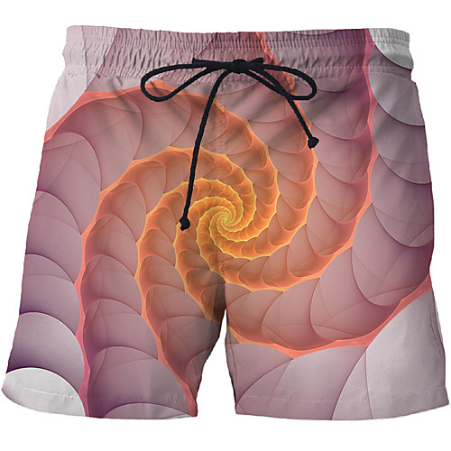 

Men's Sporty / Exaggerated Sweatpants / Shorts Pants - 3D / Geometric Pattern / 3D Print Print Rainbow US32 / UK32 / EU40 US34 / UK34 / EU42 US36 / UK36 / EU44