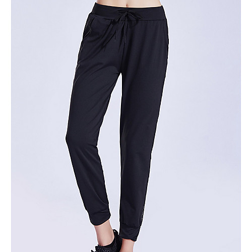 

Women's Sporty Chinos Pants - Solid Colored Black Navy Blue S M L