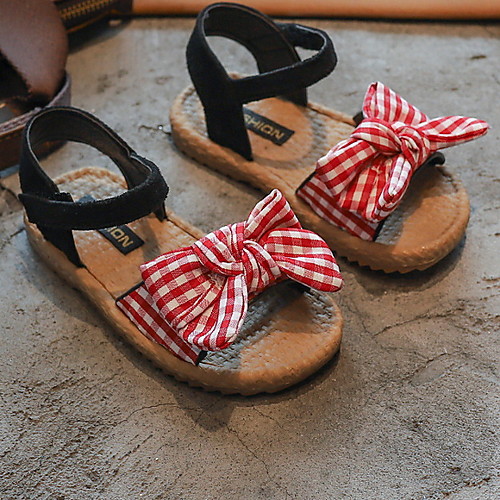 

Girls' Comfort PU Sandals Little Kids(4-7ys) Red / White / Black Summer
