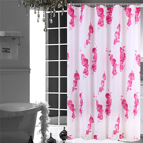 

Antibacterial Waterproof Shower Curtain Mildew Bathroom Partition Curtain 180 200 Wax Plum