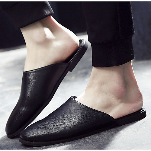 

Men's Cowhide Summer Loafers & Slip-Ons Non-slipping White / Black