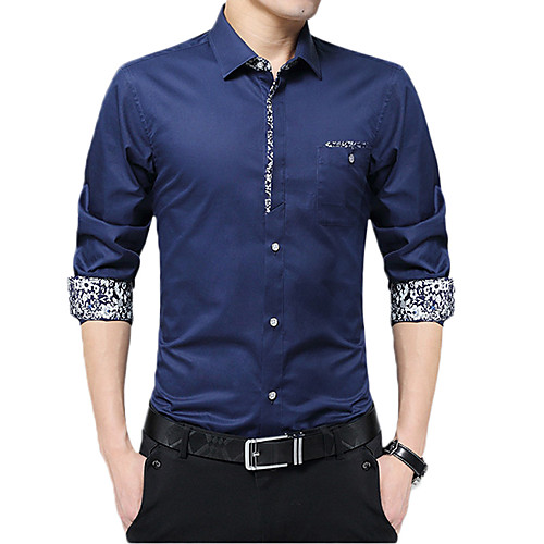 

Men's Daily Work Business / Basic Shirt - Leopard Red