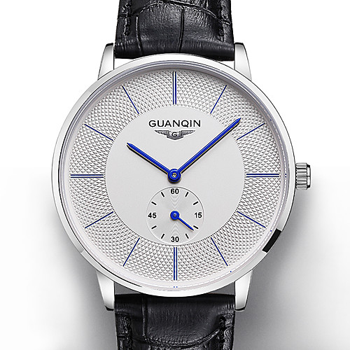 

GUANQIN Men's Digital Watch Japanese Quartz Formal Style Genuine Leather Black 30 m Casual Watch Analog - Digital Fashion - WhiteBlue BlackGloden WhiteGolden Two Years Battery Life