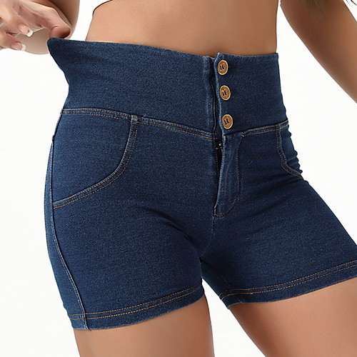 

Women's Sporty Shorts Pants - Solid Colored Yellow Green Brown S M L