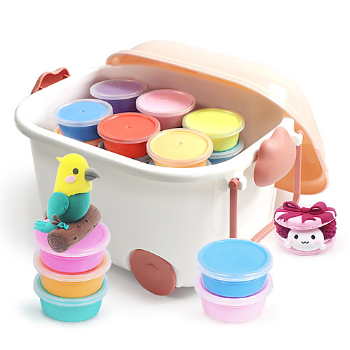 

24/32 pcs Air Dry Clay Modeling Clay Family Parent-Child Interaction Making Kits with DIY Tools Kid's DIY Toys Party Favors & Gifts