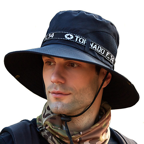 

Hiking Hat Fishing Hat Fisherman Hat Hat 1 PCS Portable Sunscreen UV Resistant Breathable Patchwork Cotton Autumn / Fall Spring Summer for Men's Women's Camping / Hiking Hunting Fishing Army Green