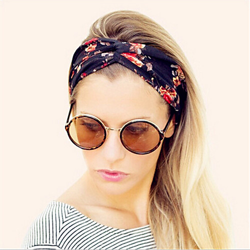 

Fabric Headbands Durag Sports Adjustable Bowknot For Holiday Street Bohemian Style Headband 1# 2# 3# 1 Piece / Women's