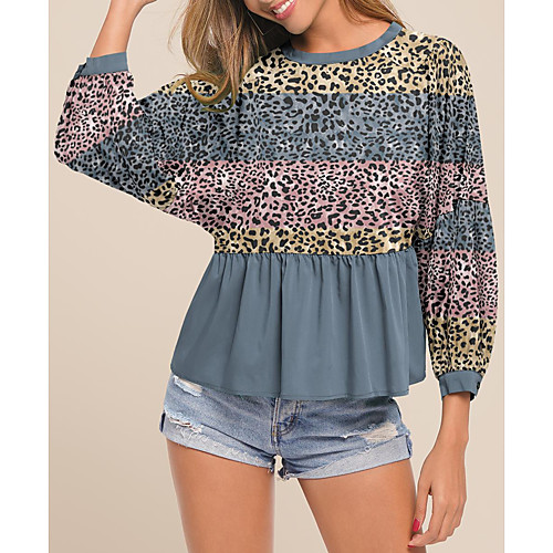 

Women's Daily Blouse - Geometric Wine