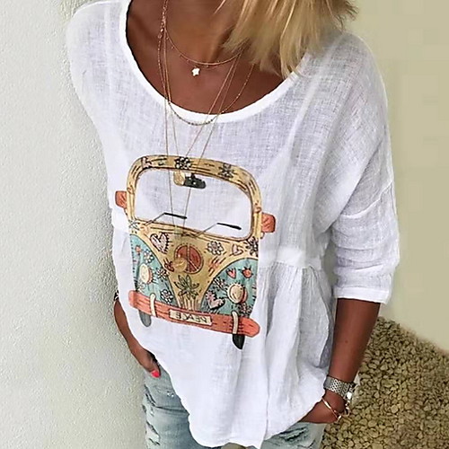 

Women's Daily T-shirt - Geometric Yellow
