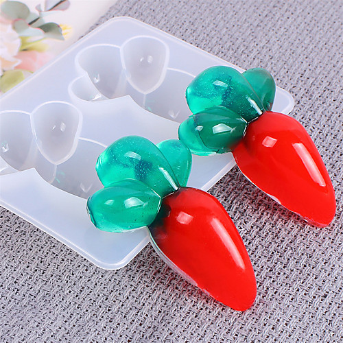

1pcs Crystal Drop Carrot Cute Decoration Silicone Mold DIY