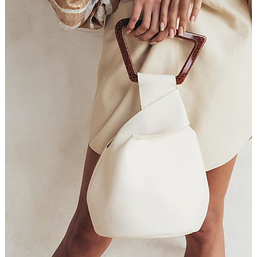 

Women's PU Tote Solid Color White / Black / Brown