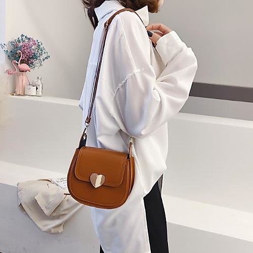 

Men's PU Crossbody Bag Solid Color Wine / Brown / Black