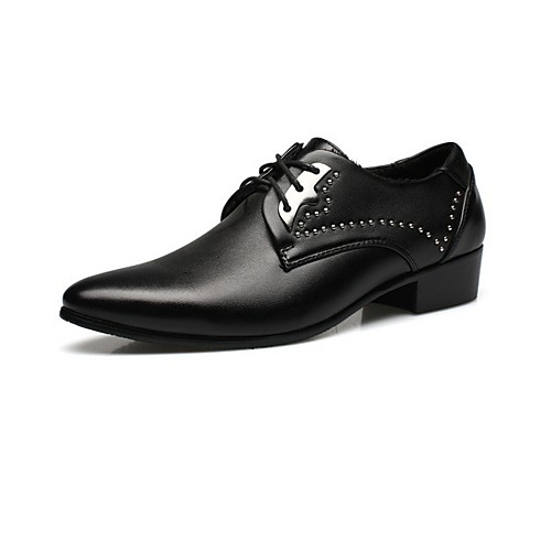 

men's comfort shoes pu fall & winter oxfords black / brown / white
