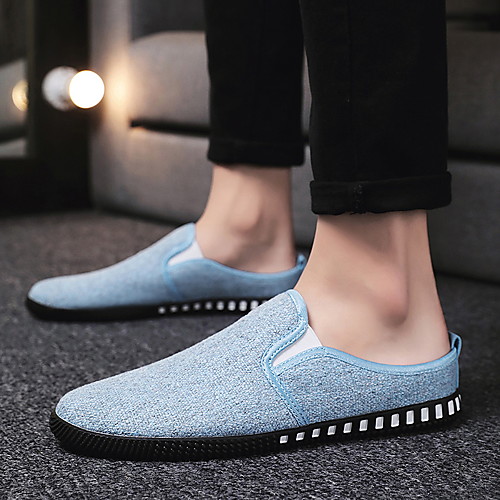 

Men's Canvas Spring & Summer / Fall & Winter Classic / British Loafers & Slip-Ons Walking Shoes Breathable Blue / Black / Beige