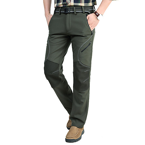 

Men's Hiking Pants Outdoor Breathable Quick Dry Warm Anatomic Design Pants / Trousers Bottoms Hunting Fishing Climbing Grey Green Black M L XL XXL XXXL Regular Fit / Wear Resistance