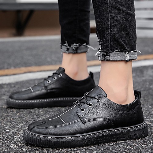 

Men's PU Spring & Summer Classic Oxfords Brown / Black / Gray