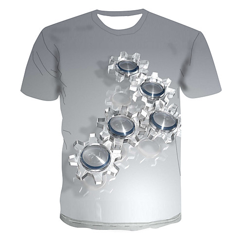 

Men's Daily Basic T-shirt - 3D Gray