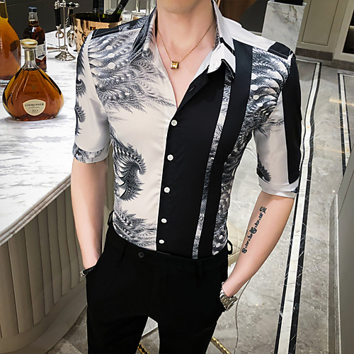 

Men's Daily Basic Shirt - Geometric Black