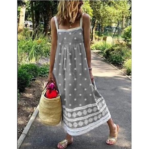 

Women's Yellow Fuchsia Dress Daily Tunic Print S M