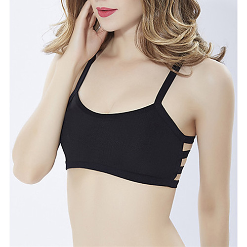 

Women's Wireless Full Coverage Bra Solid Colored Sexy Black