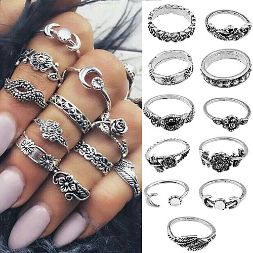 

Women's Ring 1 set Gold Silver Alloy Elegant Holiday European Festival Jewelry