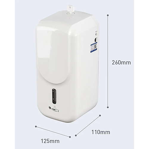 

Touchless Automatic Liquid Dispenser Machine High Volume 1000ML Automatic Induction Machine Touchless Wall-Mounted Dispenser Black or White Random Delivery