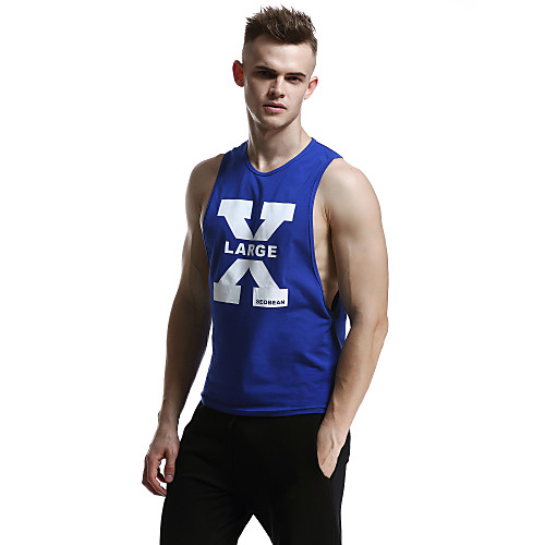 

Men's Daily Weekend Sexy Tank Top - Letter Print Red