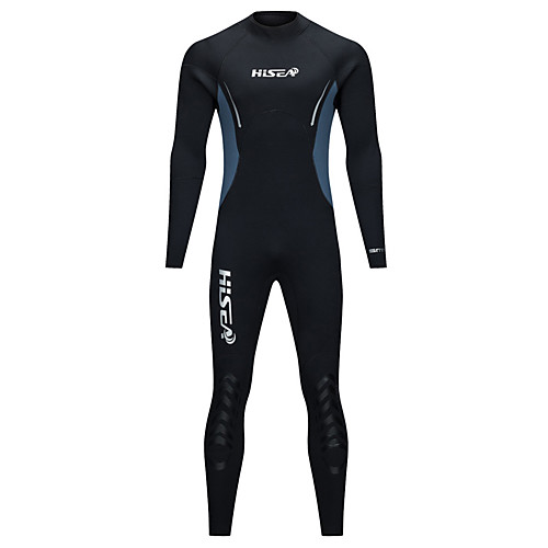 

HISEA Men's Full Wetsuit 5mm SCR Neoprene Diving Suit Long Sleeve Patchwork Autumn / Fall Spring Summer / Winter / Stretchy