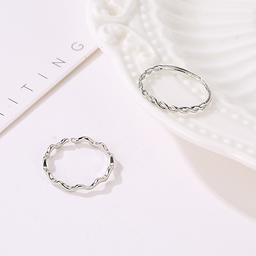 

Women's Ring 1 set Silver Alloy Elegant Holiday European Festival Jewelry