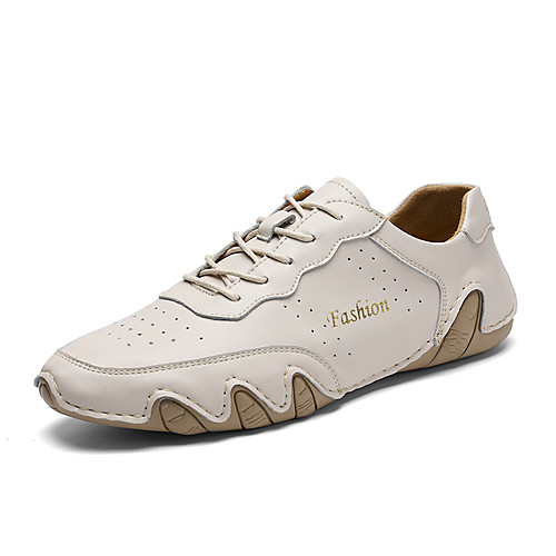 

Men's PU Spring & Summer Casual Oxfords Non-slipping Black / Beige