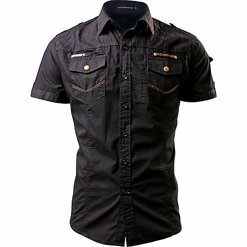 

Men's Daily Basic Shirt - Solid Colored Khaki