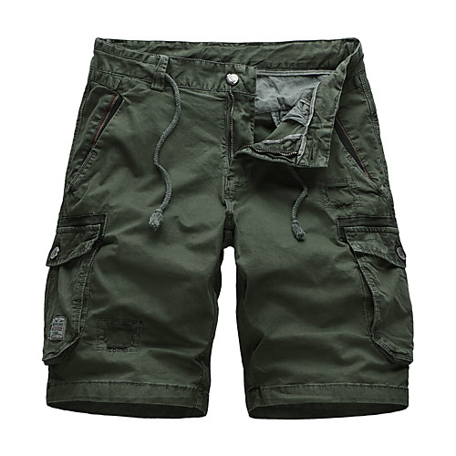 

Men's Hiking Shorts Hiking Cargo Shorts Outdoor Breathable Quick Dry Sweat-wicking Comfortable Shorts Bottoms Hunting Fishing Climbing Army Green Dark Gray Khaki 28 29 30 31 32 Standard Fit