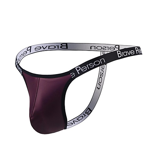 

Men's Basic G-string Underwear - Normal Low Waist Purple Black Gray S M L