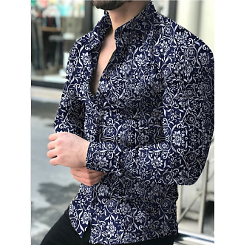 

Men's Sports Shirt - Geometric White