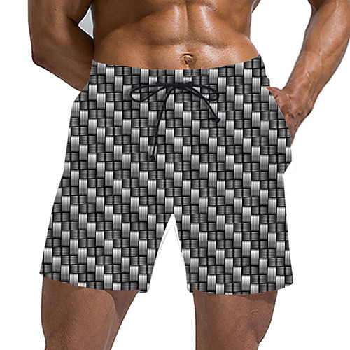

Men's Sporty / Exaggerated Sweatpants / Shorts Pants - Geometric Pattern / 3D Print Sporty / Print Silver US32 / UK32 / EU40 US34 / UK34 / EU42 US36 / UK36 / EU44