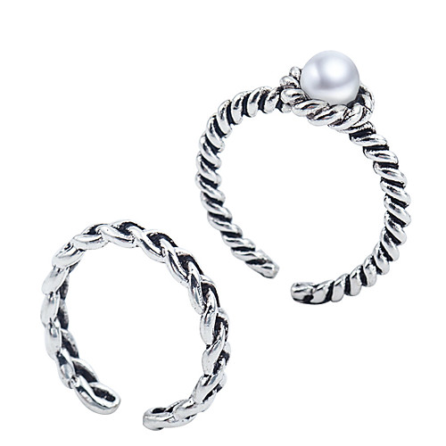 

Women's Ring 1 set Silver Alloy Elegant Holiday European Festival Jewelry