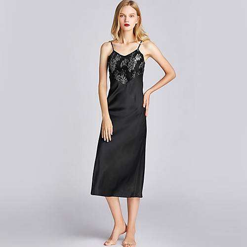 

Women's Deep V Robes Pajamas Solid Colored / Sexy