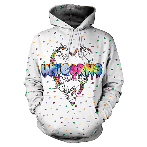 

Inspired by Cosplay Cosplay Unicorn Hoodie Terylene Unicorn Printing T-shirt For Unisex